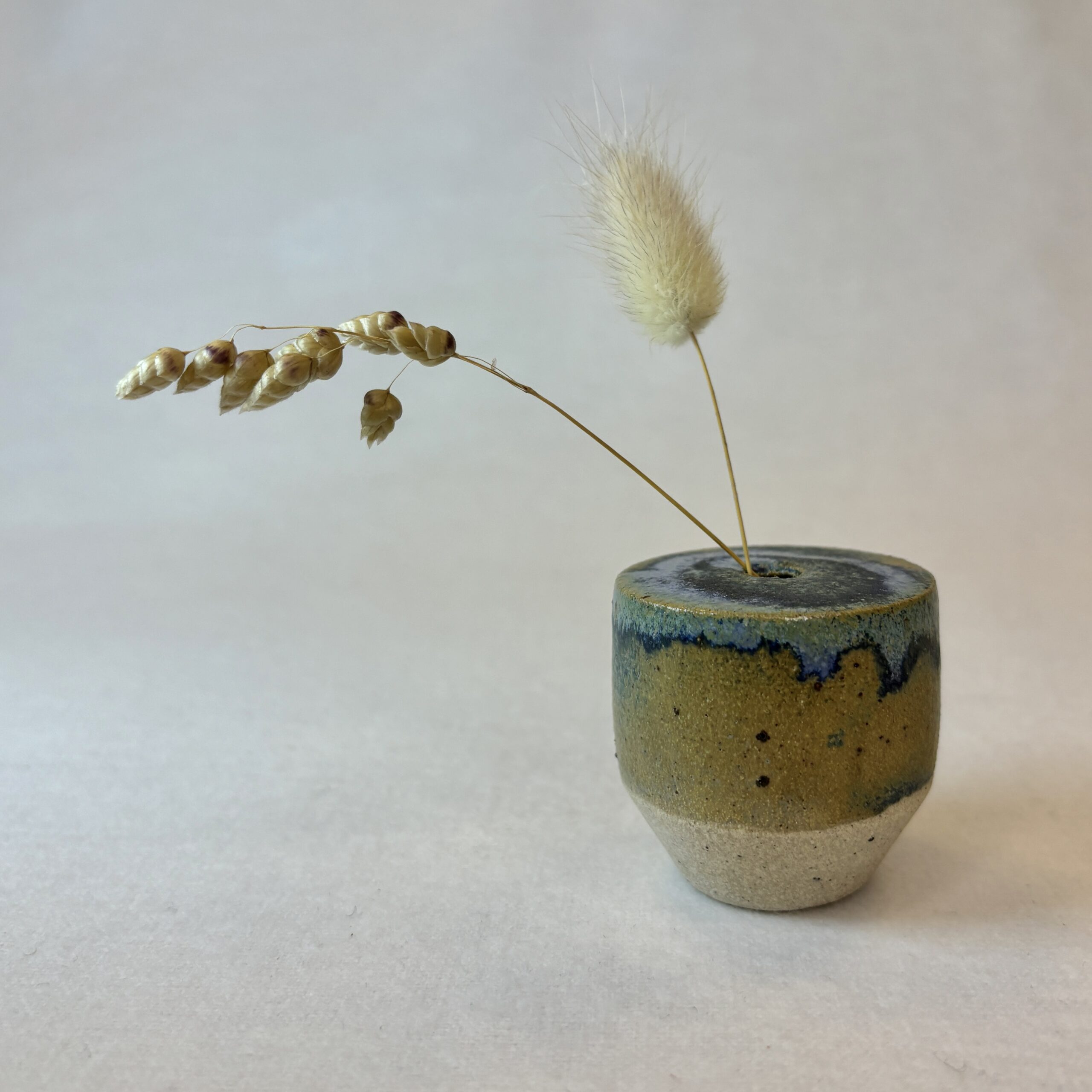 Blågrøn minivase