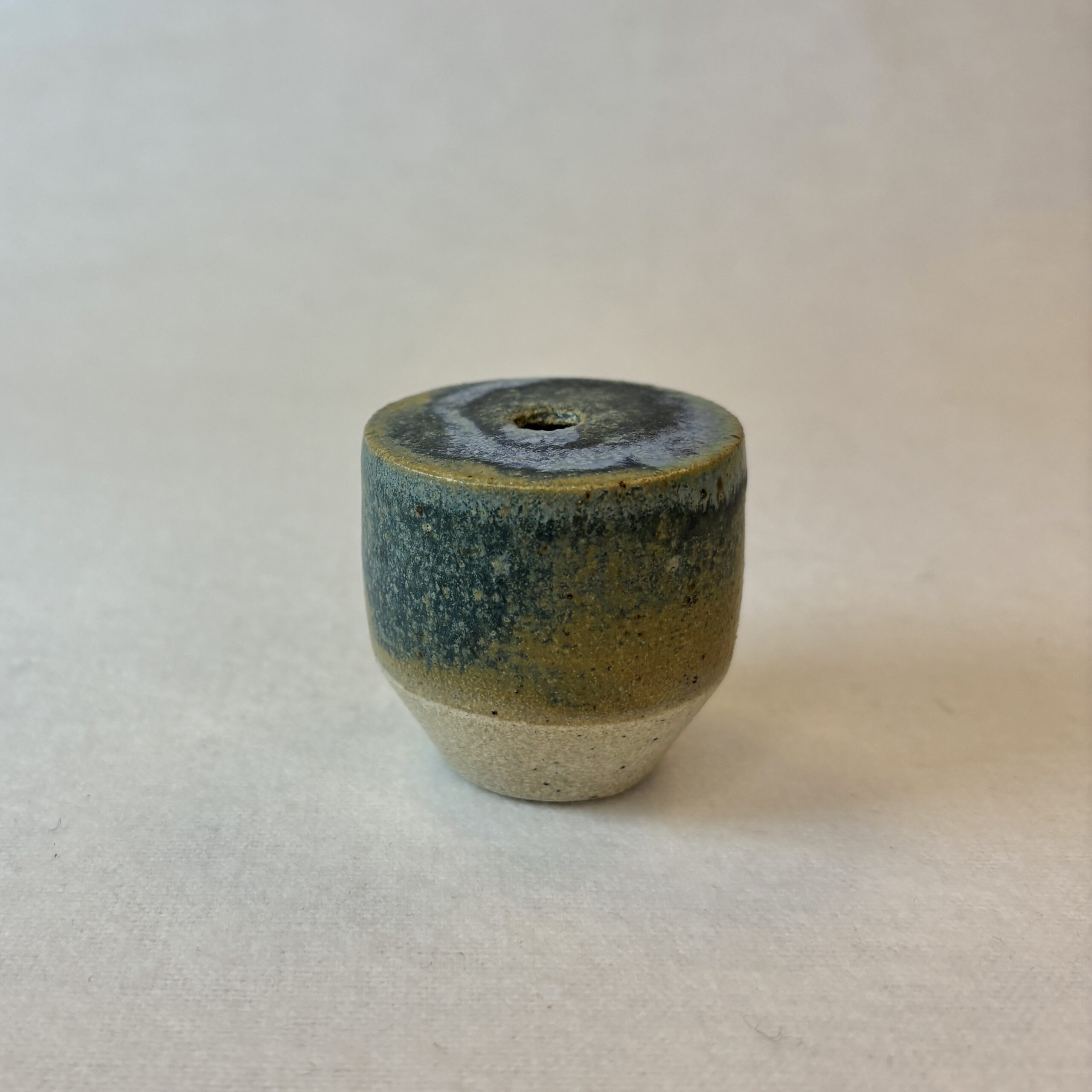 Blågrøn minivase - Billede 3