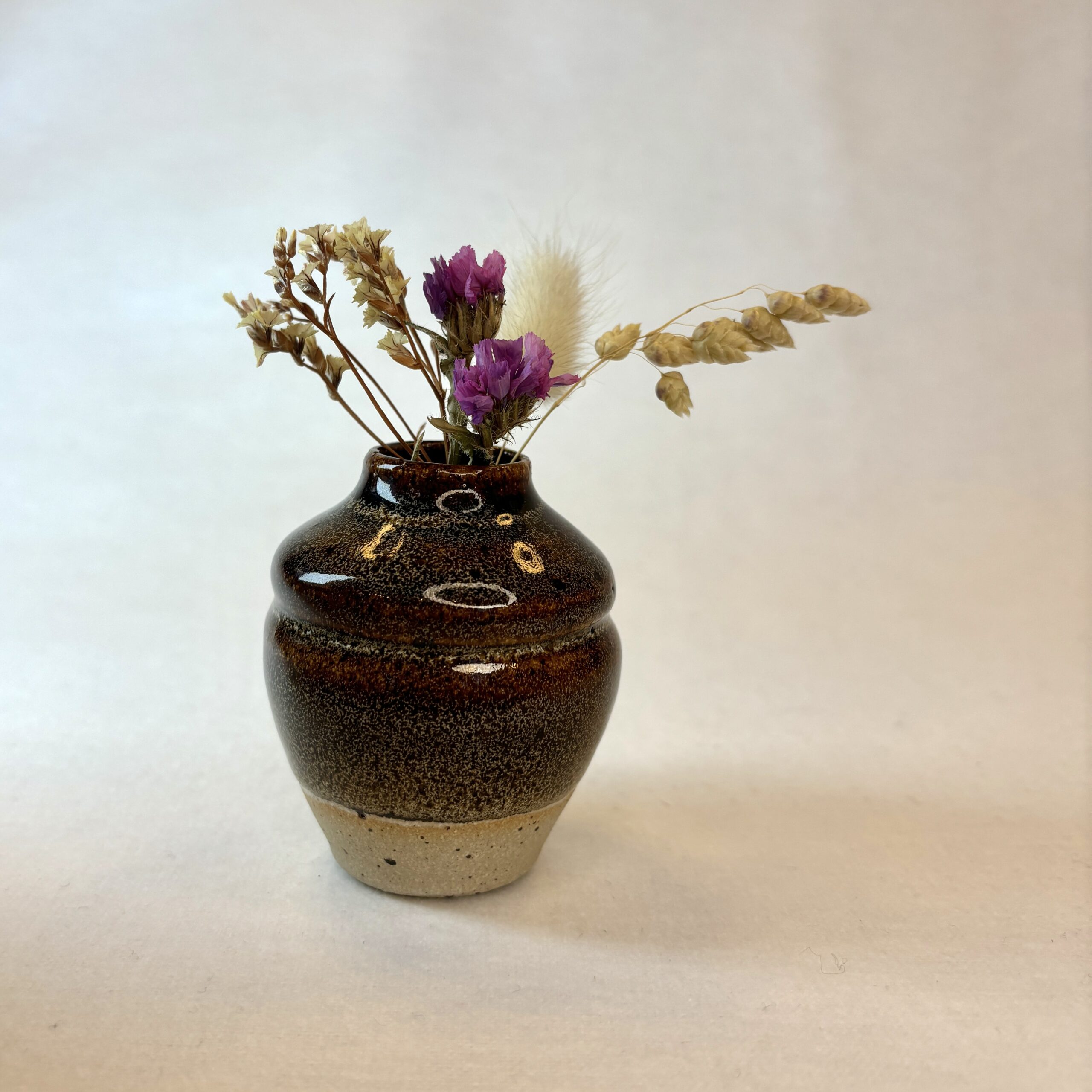 Brun minivase - Billede 2