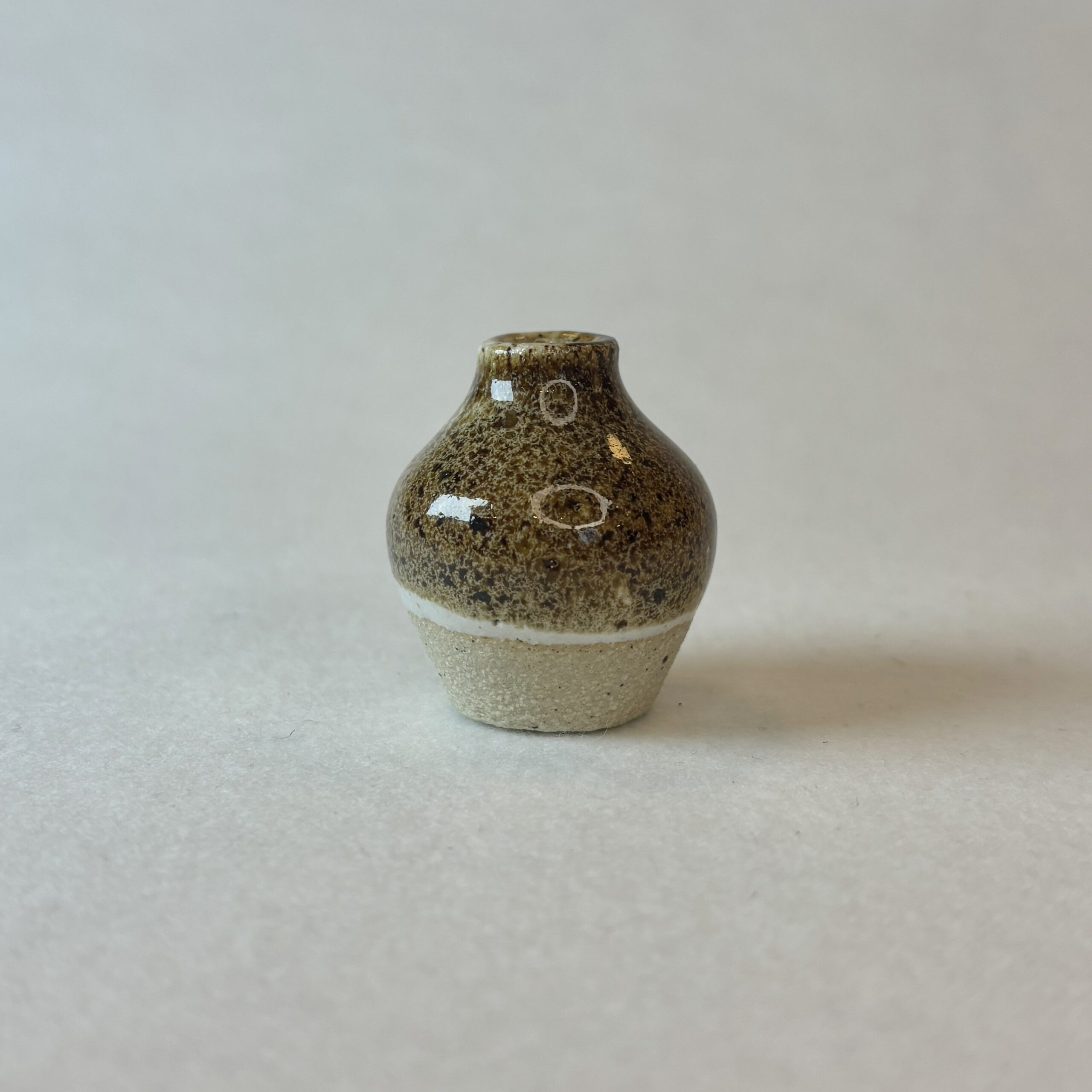 Brun minivase - Billede 3