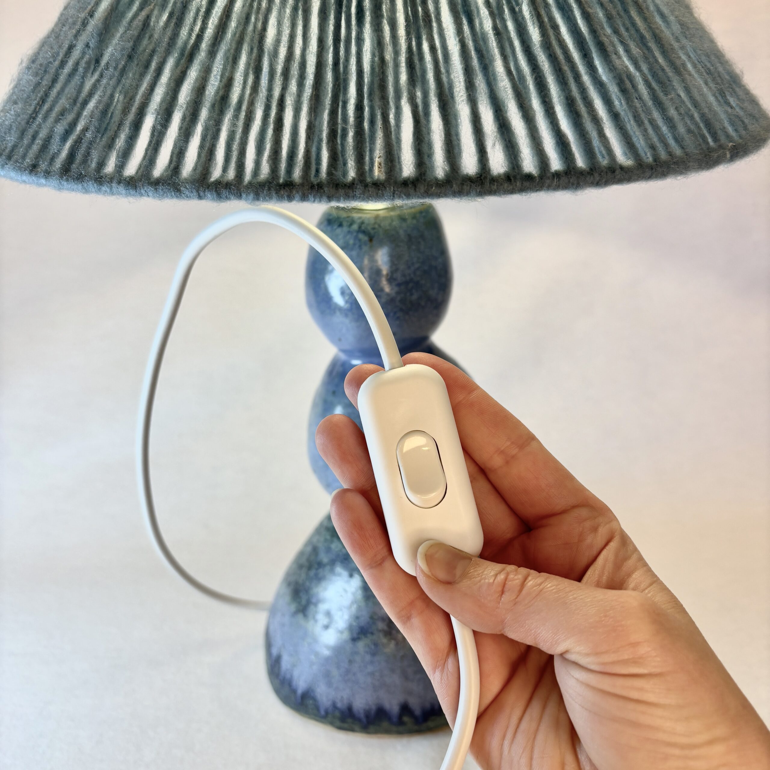 Bordlampe - blågrøn - Billede 4
